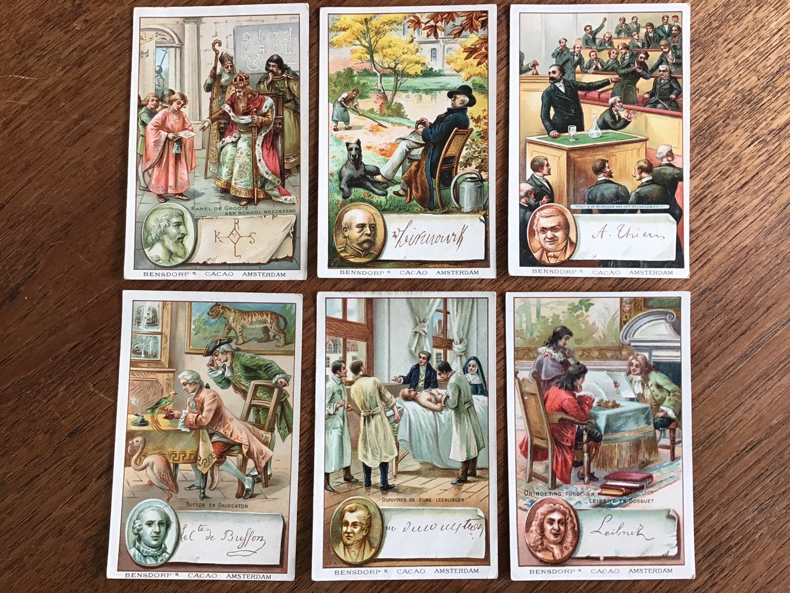 Bensdorp’s cacao Amsterdam - 6 plaatjes, Ophalen of Verzenden, Zo goed als nieuw, Plaatjesalbum