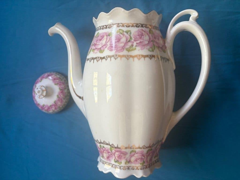 Antieke porseleinen theepot – MZ Austria ca. 1885, Ophalen of Verzenden