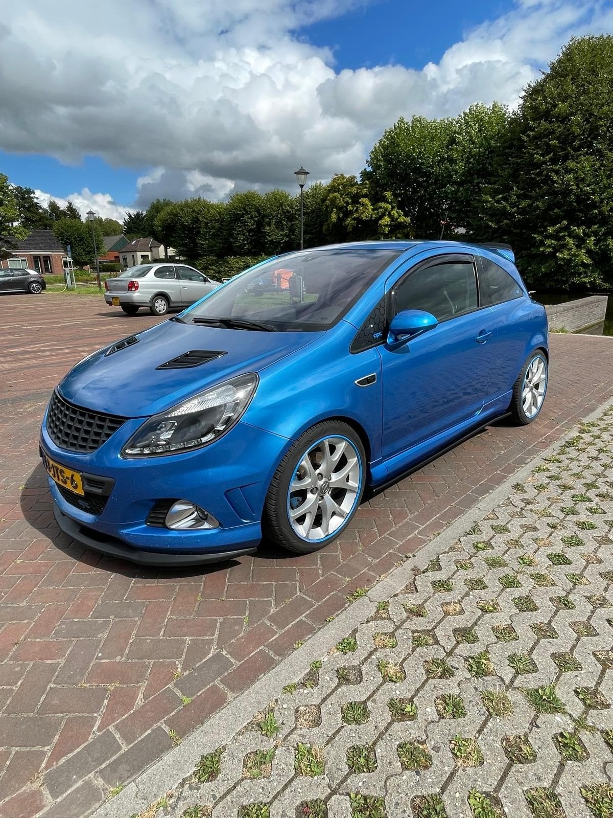 Opel Corsa 1.6 OPC 3D 2009 Blauw, Auto's, Euro 5, Zwart, Blauw, Leder en Stof