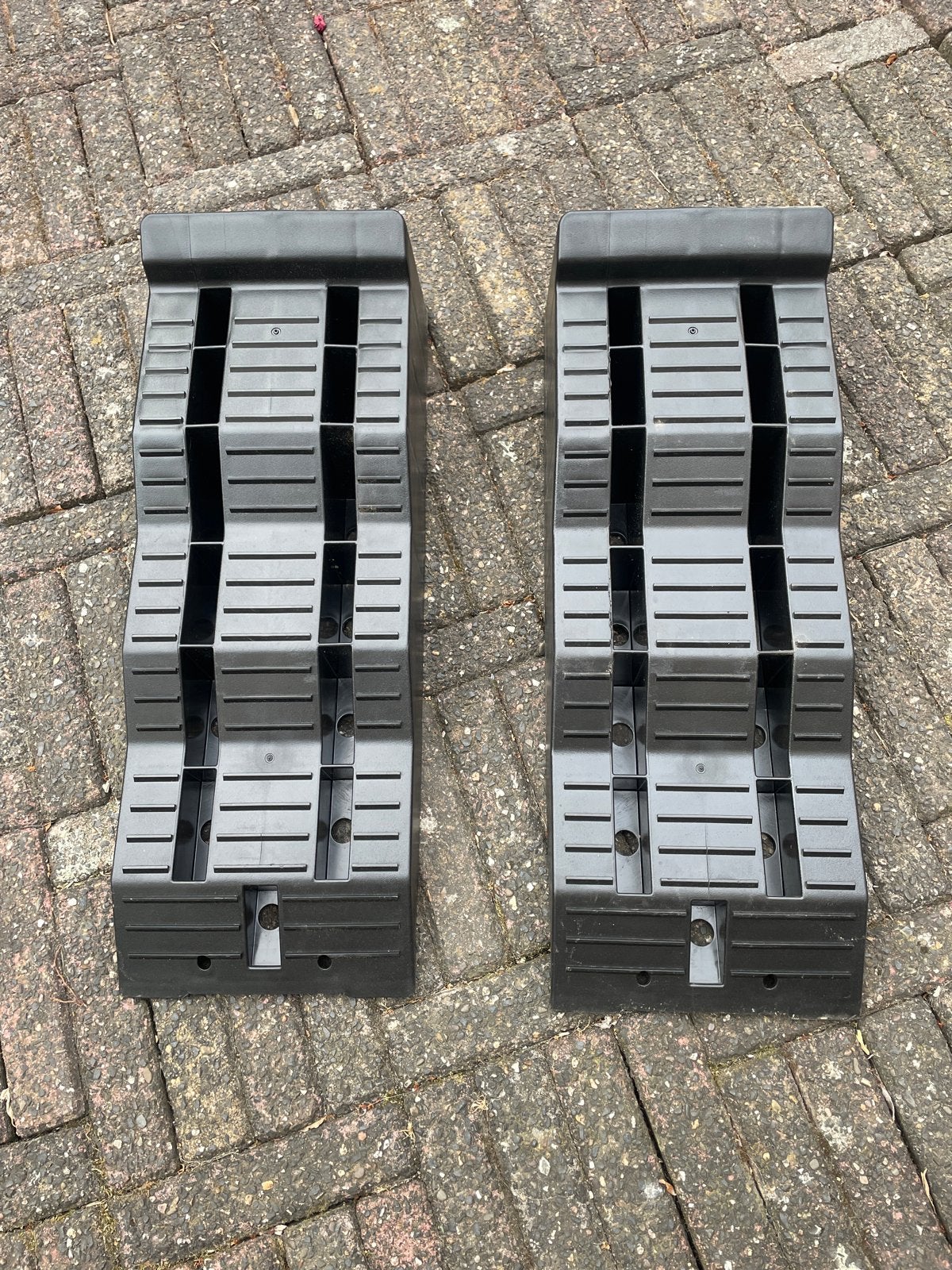 Thule Levelers Camper Caravan Stelblokken Oprijblokken, Ophalen of Verzenden, Gebruikt