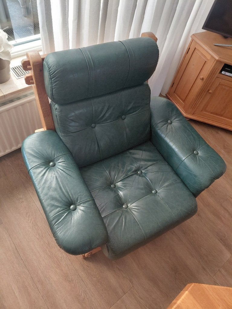 te koop bank en 2 stoelen  van meubelfabriek oisterwijk, Ophalen, Gebruikt, 75 tot 100 cm, Meubelfabriek oisterwijk