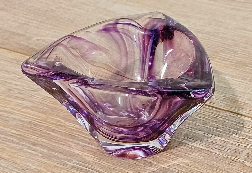 Asbak kristalglas, Vintage, Val Saint Lambert stijl, Ophalen of Verzenden