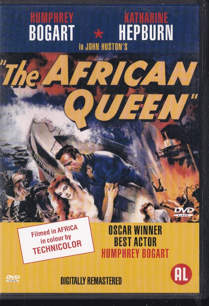 The African queen ֎ 1951, Humphrey Bogart, Katharine Hepburn, Alle leeftijden, Ophalen of Verzenden, Zo goed als nieuw, 1940 tot 1960