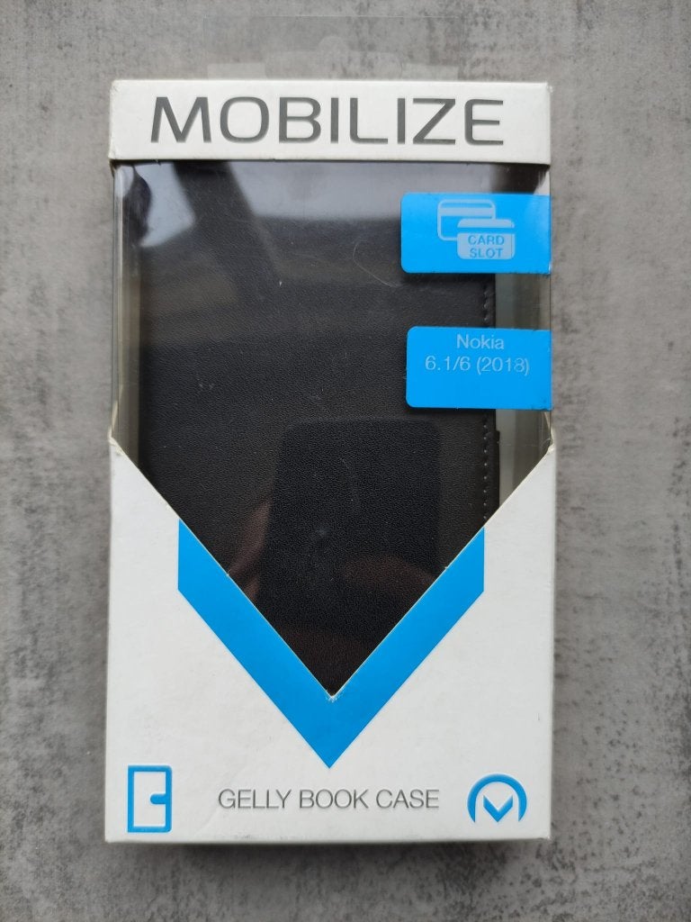 Nieuw! Telefoonhoesje Nokia 6 zwart leer in doosje, Ophalen of Verzenden, Nieuw