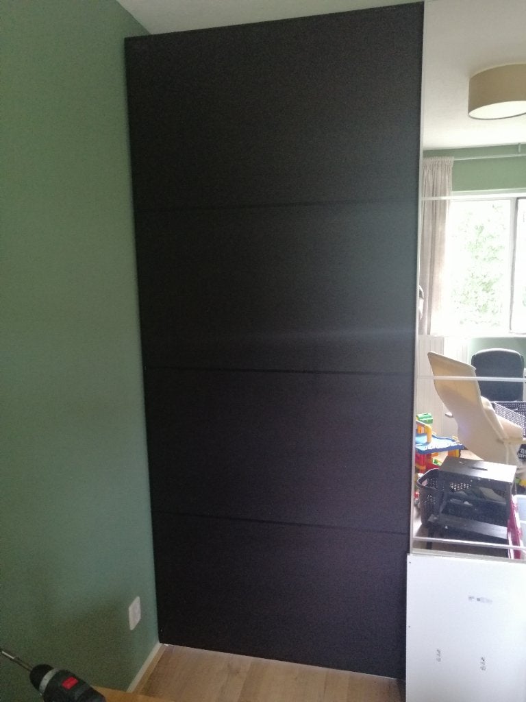 IKEA Pax schuifdeur zwart 200x100, Gebruikt, 100 tot 150 cm, 200 cm of meer, Ikea