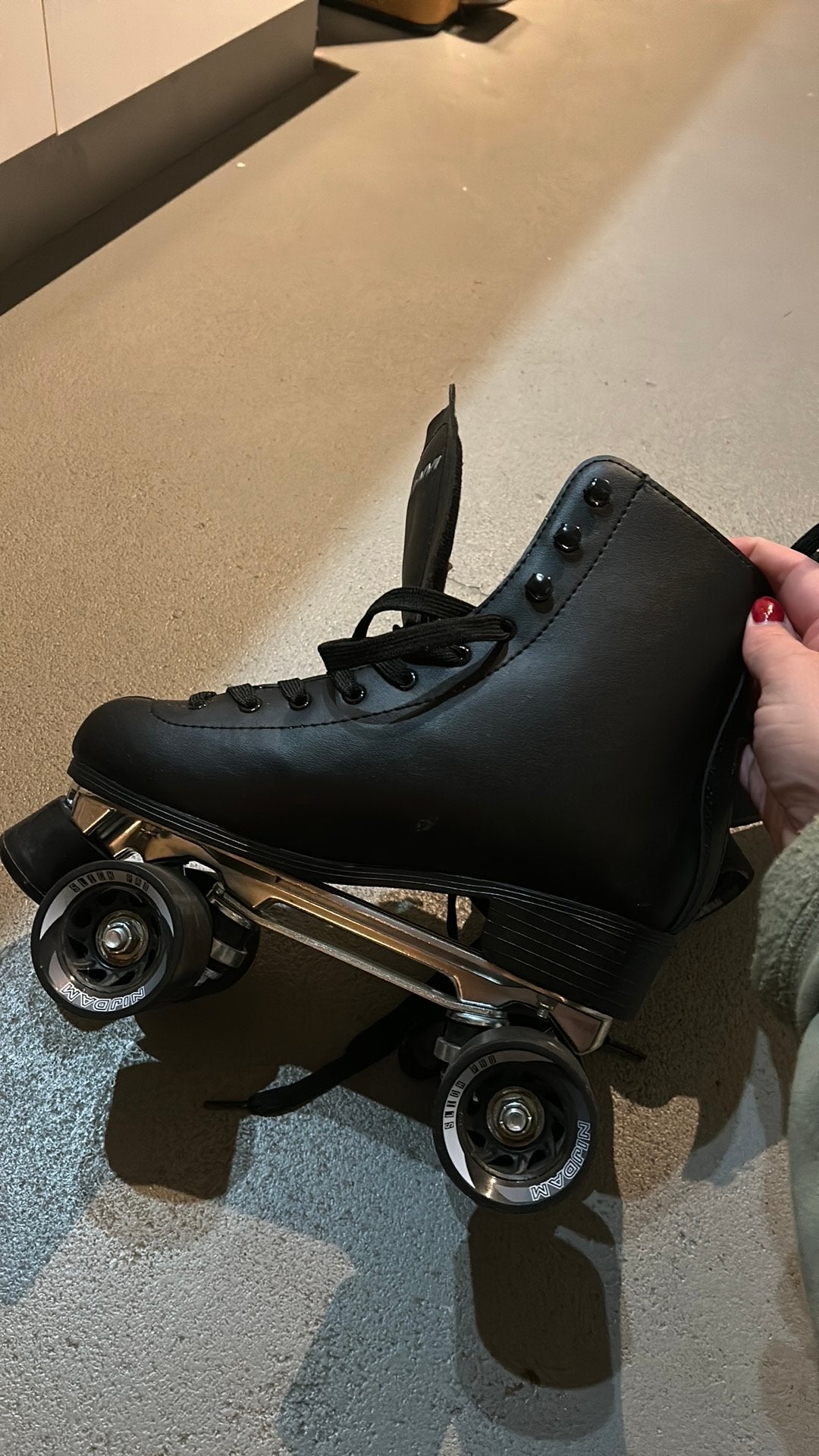 Nijdam Ramblin’ Roller rolschaatsen zwart ongebruikt maat 40, Ophalen, Zo goed als nieuw