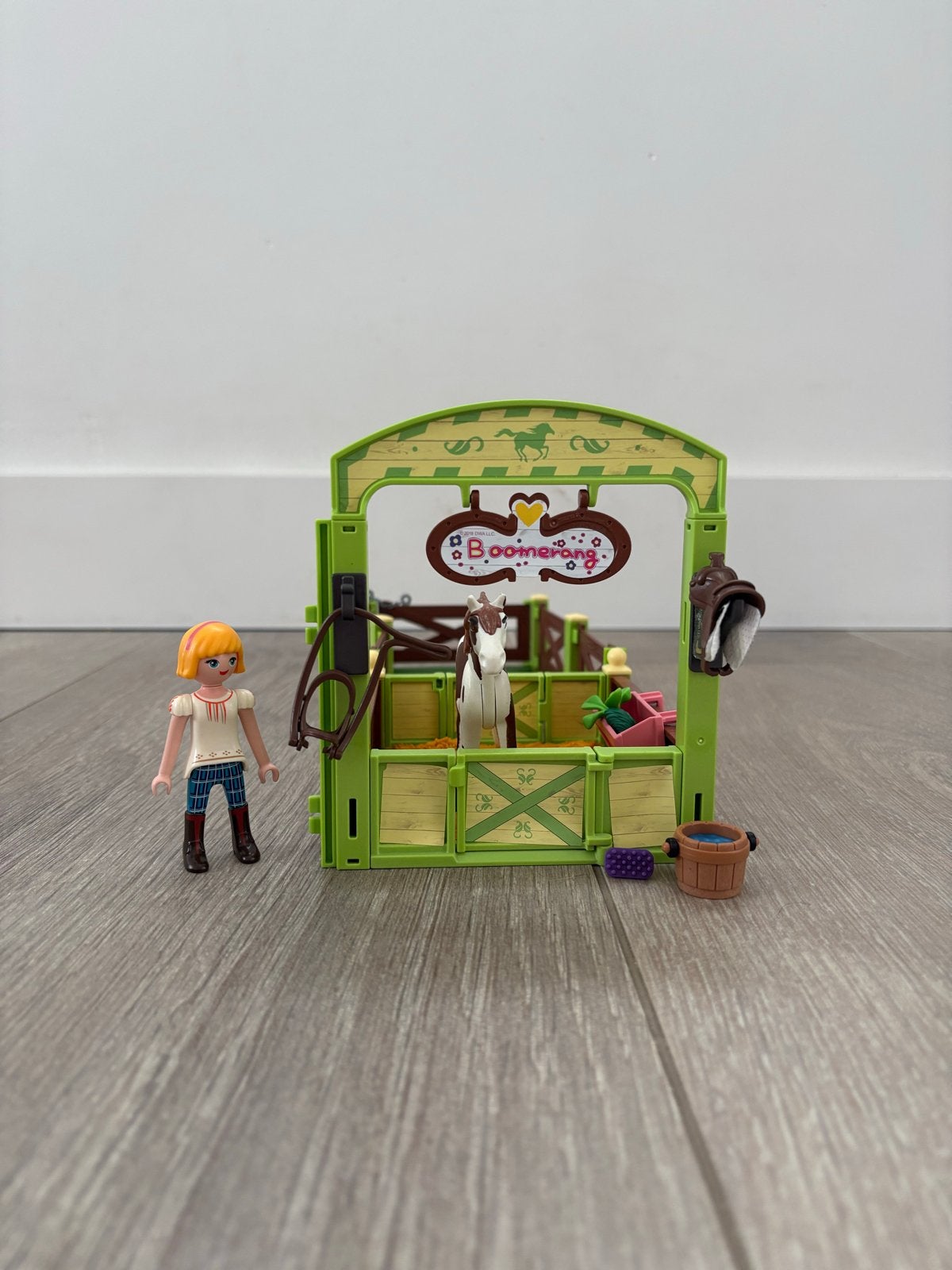 Playmobil Spirit Riding Free Boomerang Paardenstal, Ophalen of Verzenden, Zo goed als nieuw, Meisje