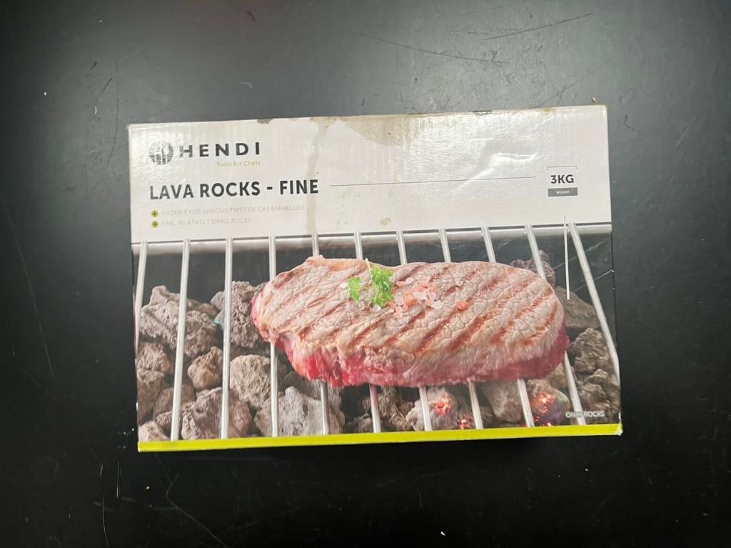 Hendi Lavastenen - Fijn - 3KG voor Gasbarbecues, Ophalen of Verzenden, Nieuw