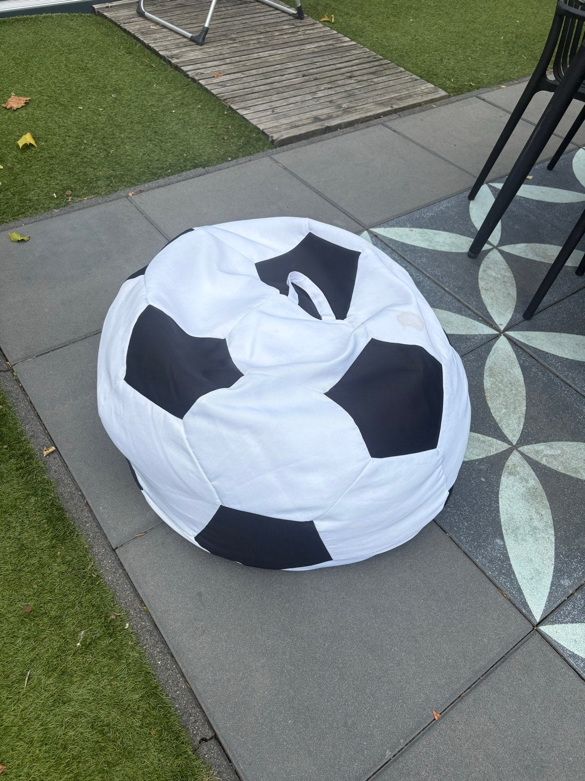 Zitzak voetbal design - hoes wasbaar, Ophalen of Verzenden, Gebruikt, Zwart, Zitzak