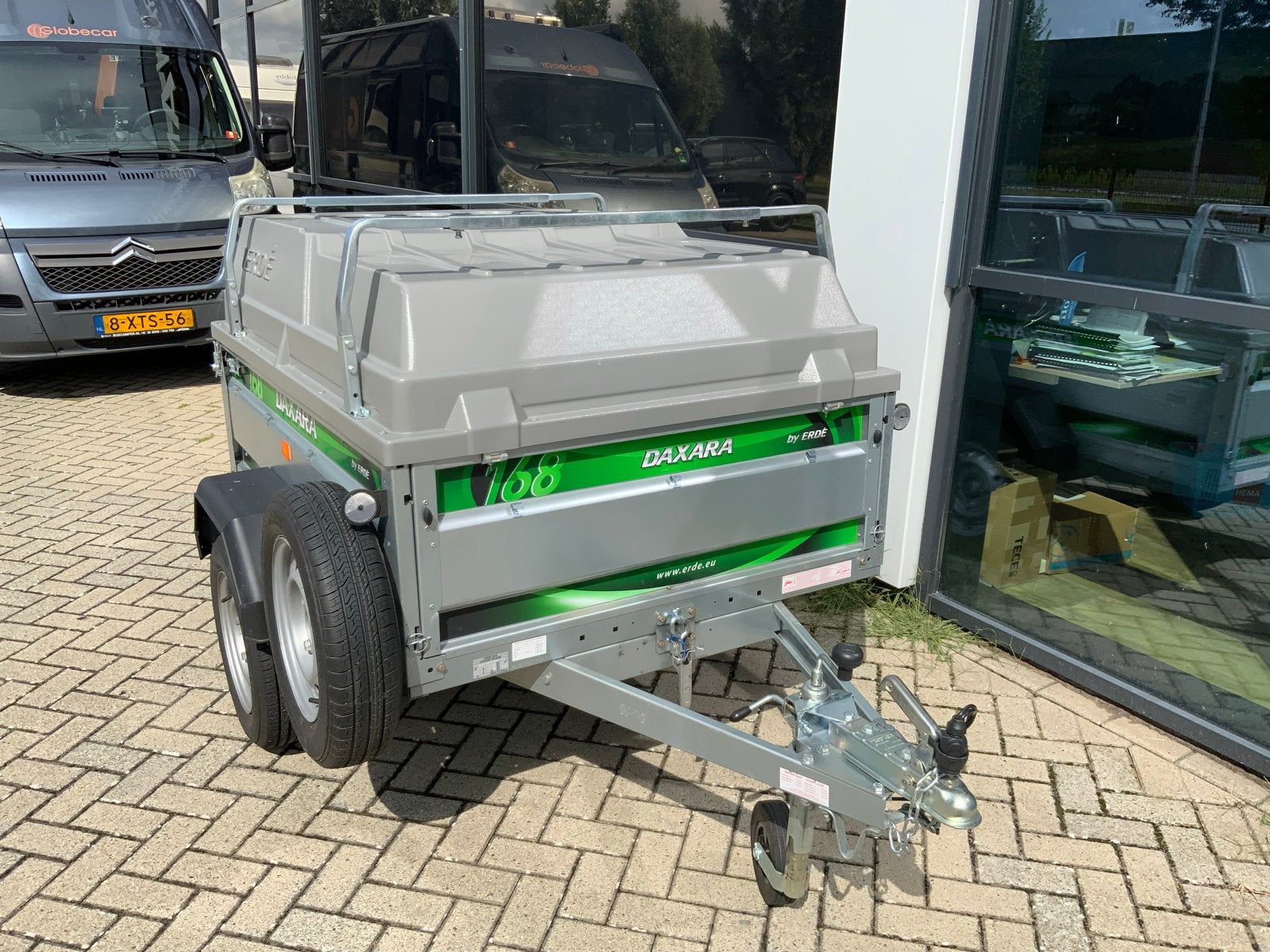 Daxara 168 aanhangwagen met huif - Zo goed als nieuw, Ophalen of Verzenden, Zo goed als nieuw