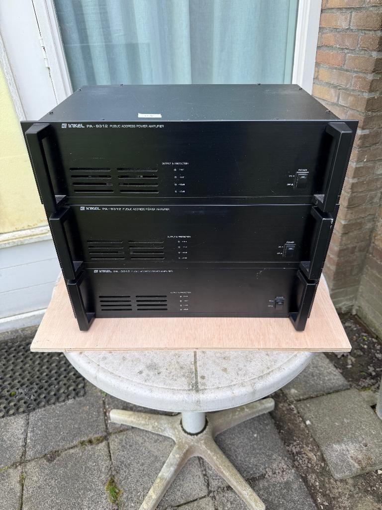 Inkel versterkers PA-9312 3 stuks, Audio, Tv en Foto, 120 watt of meer, Ophalen, Overige merken, Gebruikt
