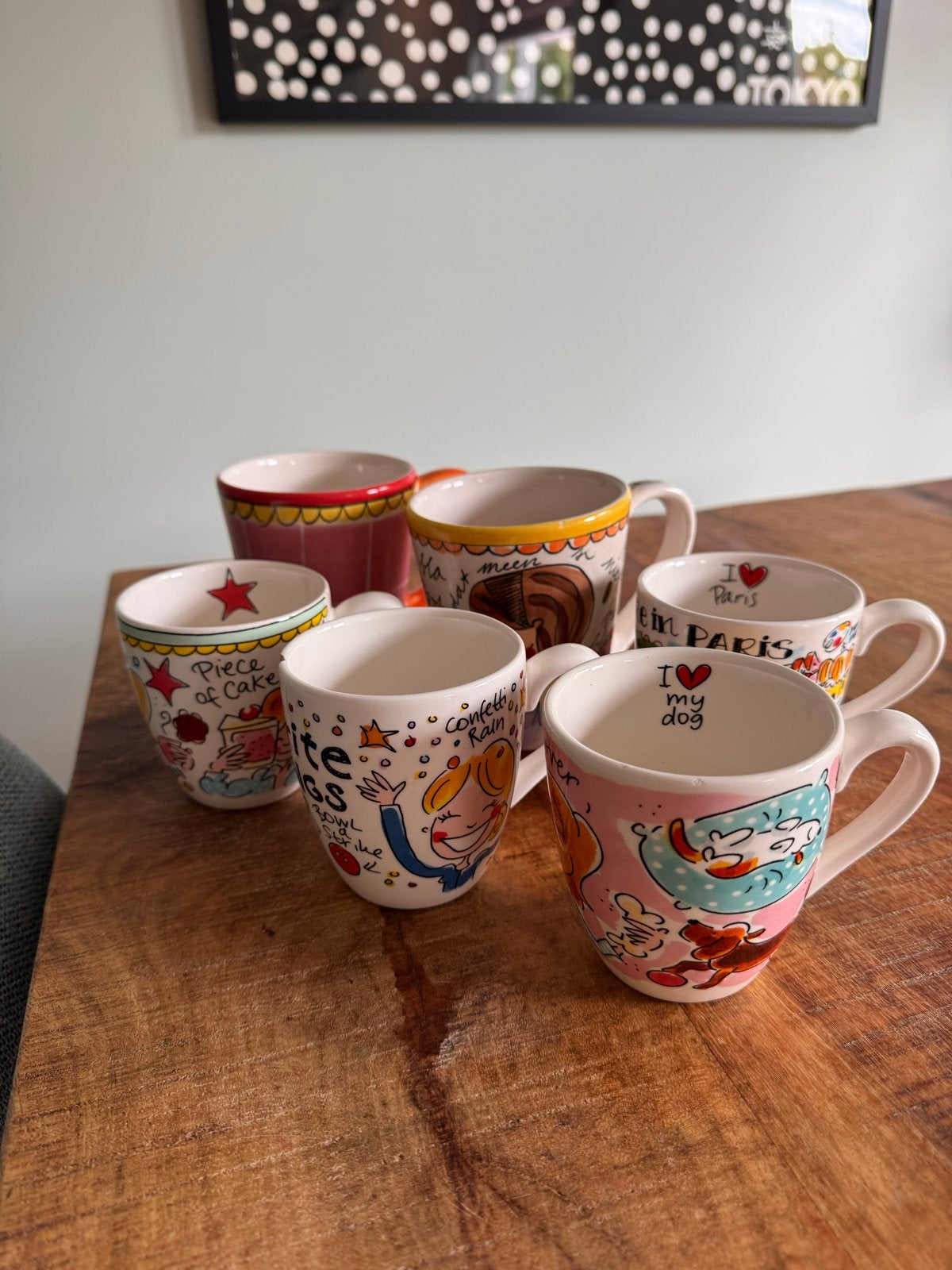 Leuke Blond Amsterdam koffie en thee mokken, 6 stuks, Huis en Inrichting, Ophalen, Gebruikt, Keramiek, Mok