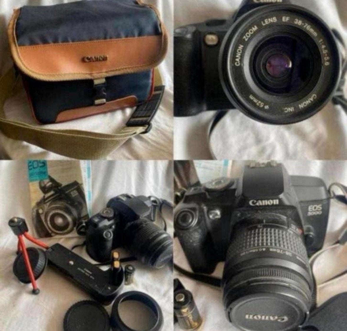 EOS 5000 camera body met lens, met batterij pack BP-8, Ophalen of Verzenden, Gebruikt, Spiegelreflex, Canon