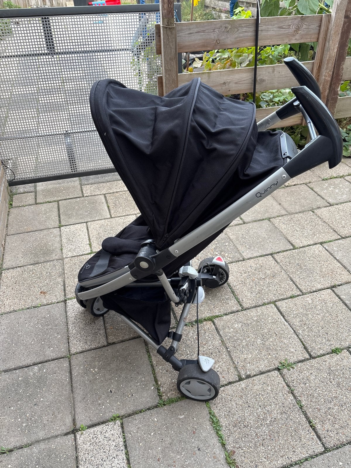 Quinny Zapp Flex Plus buggy - Zwart, Gebruikt, Ophalen, Kinderwagen, Verstelbare duwstang