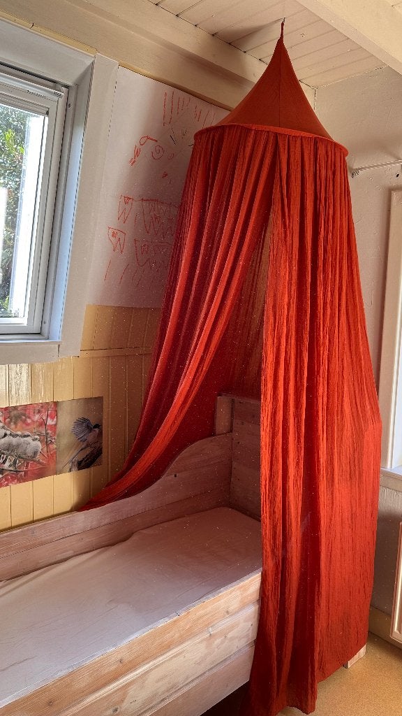 Jollein klamboe kinderbed oranje, Kinderen en Baby's, Oranje, Jollein, Ophalen of Verzenden, Zo goed als nieuw