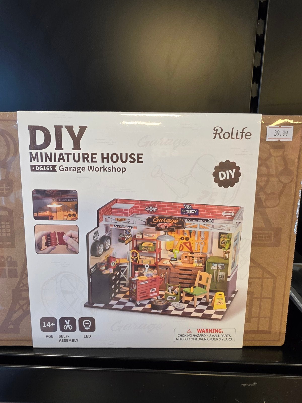DIY Miniatuur Huis DG165 Garage Werkplaats - Rolife, Hobby en Vrije tijd, Ophalen of Verzenden, Nieuw