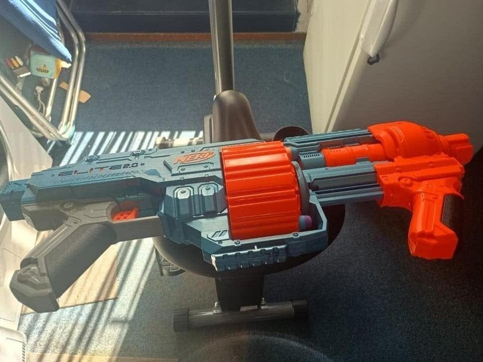 Nerf Elite Shockwave RD-15 Blaster, Ophalen of Verzenden, Zo goed als nieuw