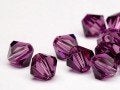Partij swarovski kralen 6mm amethyst 36 stuks, Ophalen of Verzenden, Nieuw, Kraal
