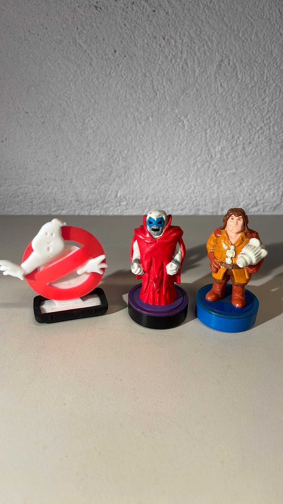 Ghostbusters stempels jaren 80’s speelgoed, 1 speler, Racen en Vliegen, Ophalen of Verzenden, Zo goed als nieuw