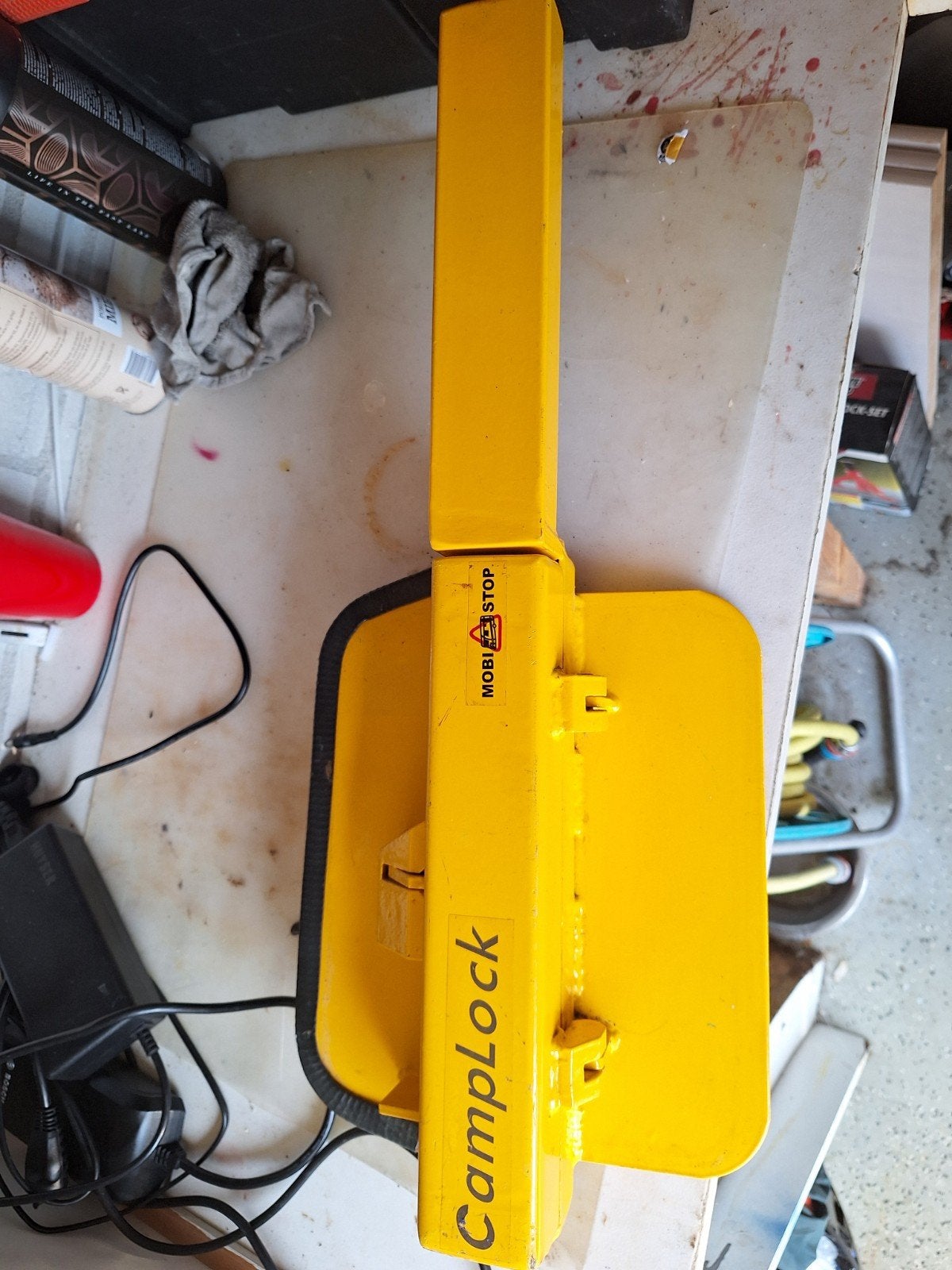 Camplock Mobi-Stop wielklem - Geel, Auto diversen, Anti-diefstal, Gebruikt, Ophalen