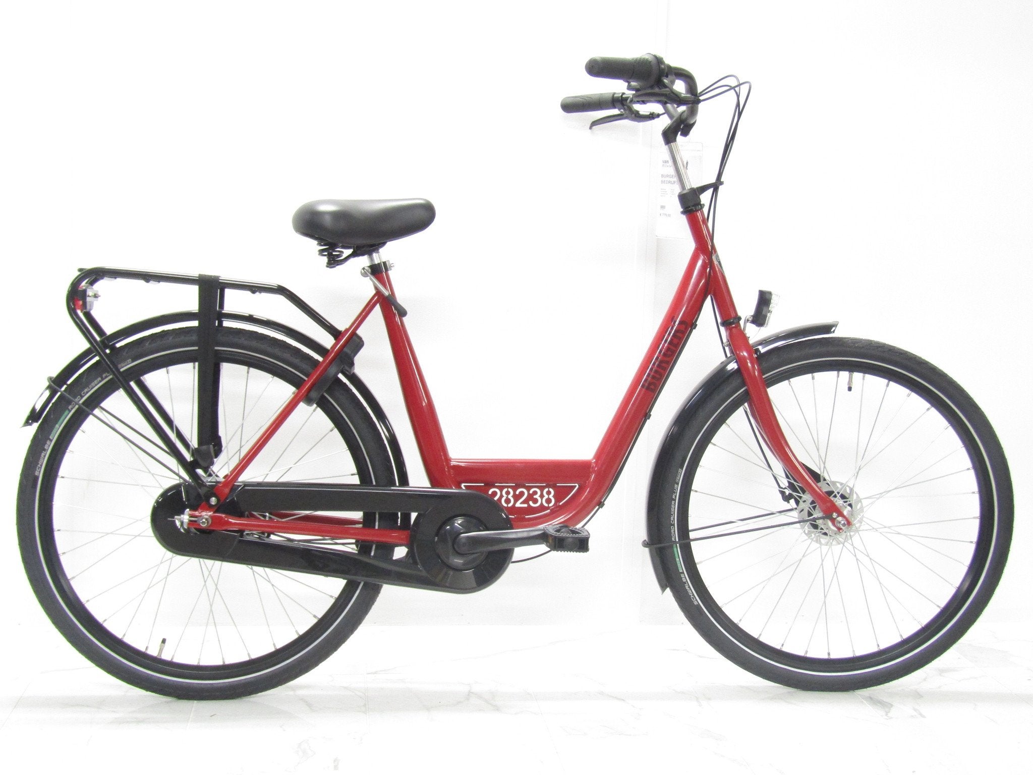 Burgers Bedrijfsfiets rood dames 50cm 26inch, Fietsen en Brommers, 50 tot 53 cm, Nieuw, Overige merken, Versnellingen
