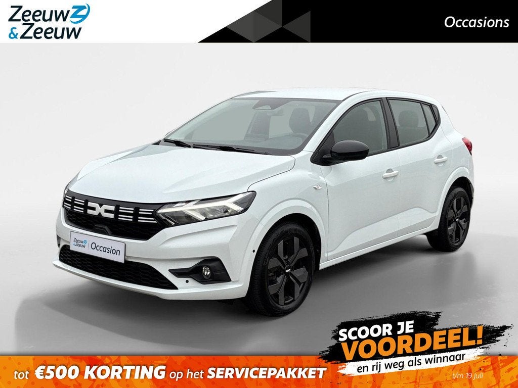 Dacia Sandero 90PK TCe Journey | Camera | Armsteun | Climate, Auto's, Dacia, Bedrijf, Te koop, Sandero, ABS, Achteruitrijcamera