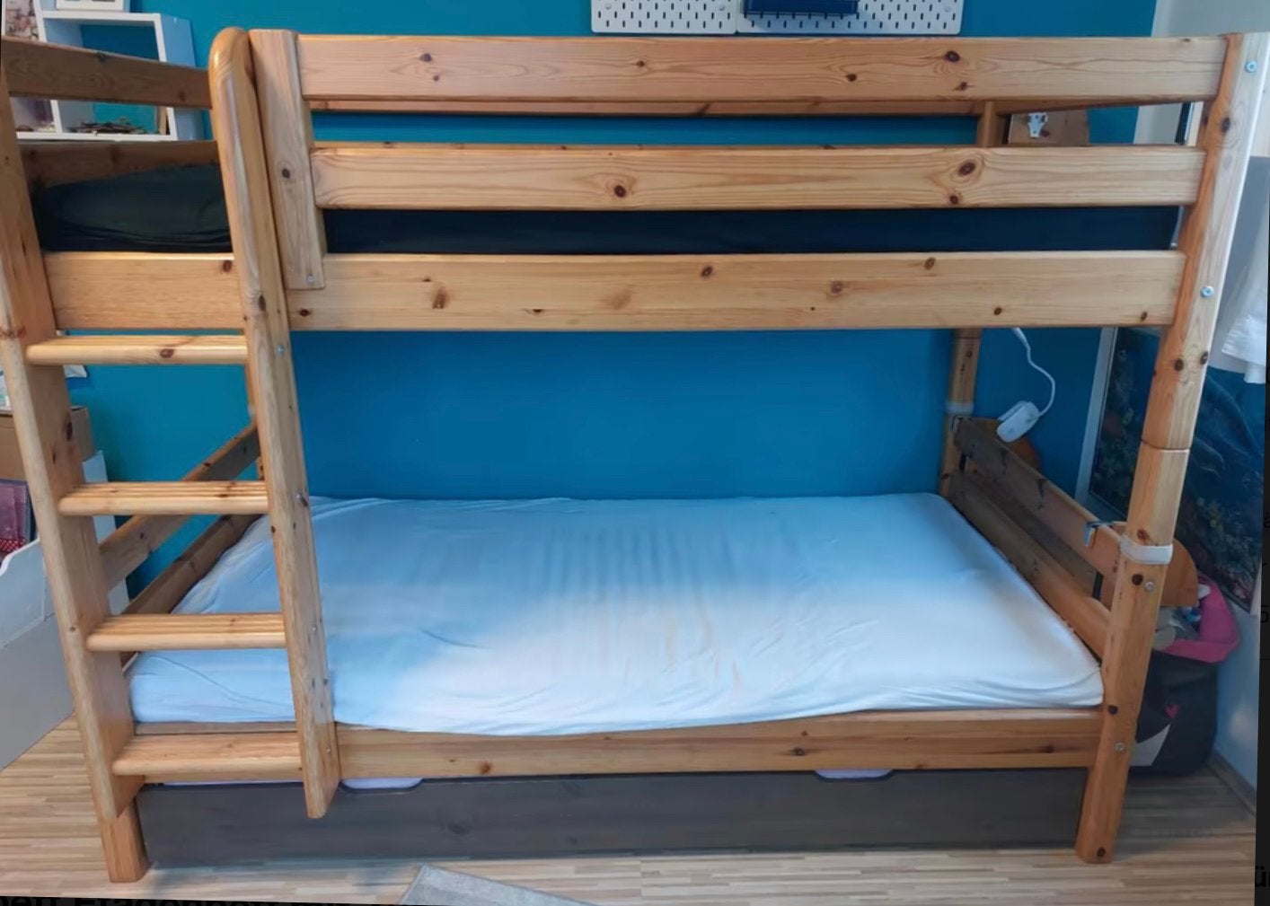 FLEXA Classic - Stapelbed - massief grenen (evtl met lade)!!, Ophalen, Gebruikt, Stapelbed