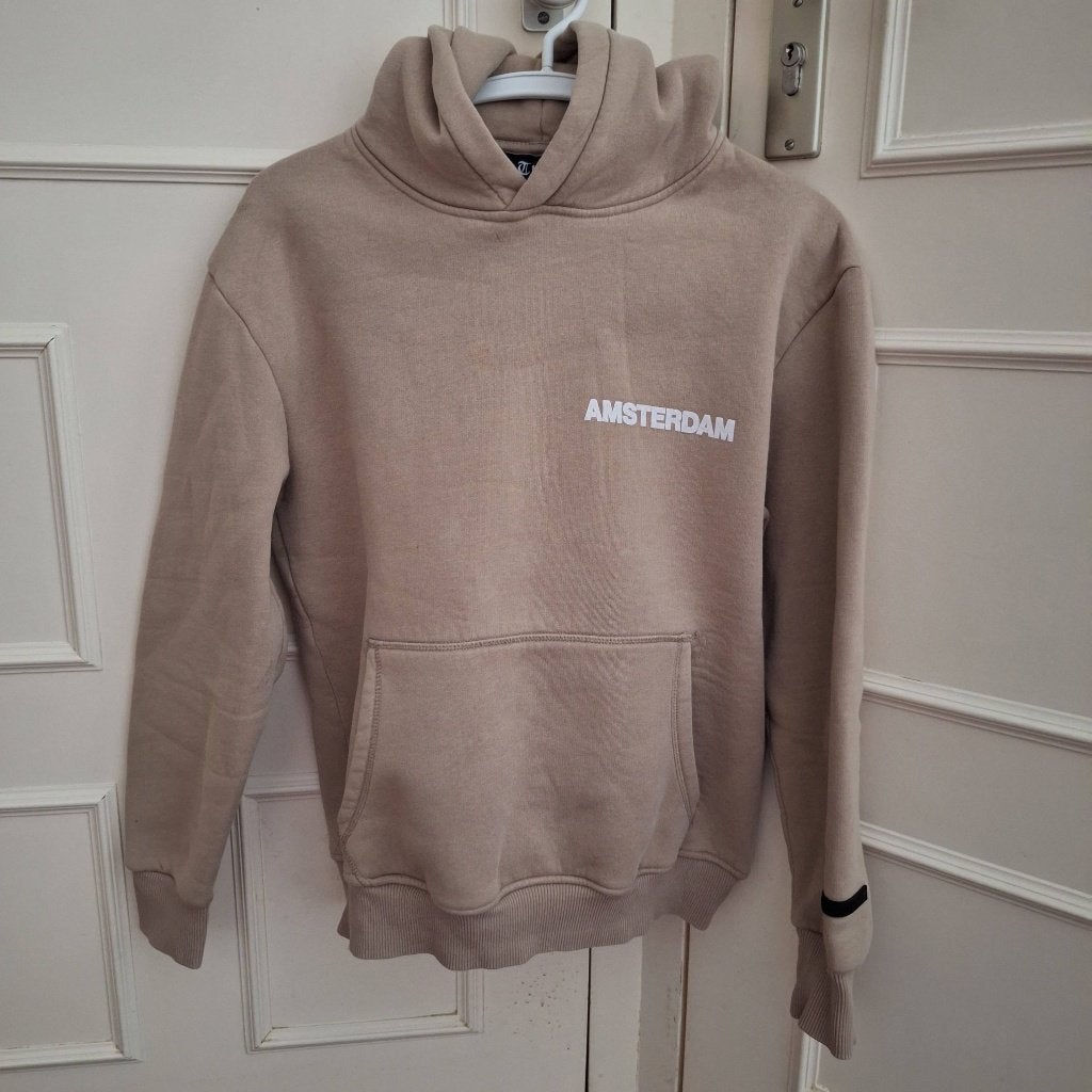 Hoodie Trust Amsterdam mt XS, Trust Amsterdam, Beige, Ophalen of Verzenden, Gedragen