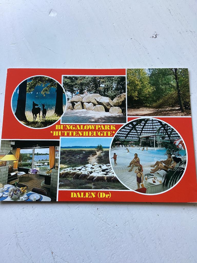 Ansichtkaart Bungalowpark De Huttenheugte Dalen, Verzenden, 1980 tot heden, Gelopen, Drenthe