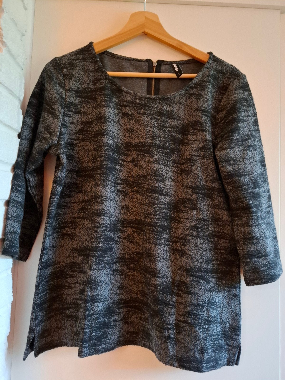 Trui zwart/ grijs, Ophalen of Verzenden, Gedragen, Maat 38/40 (M), Zwart