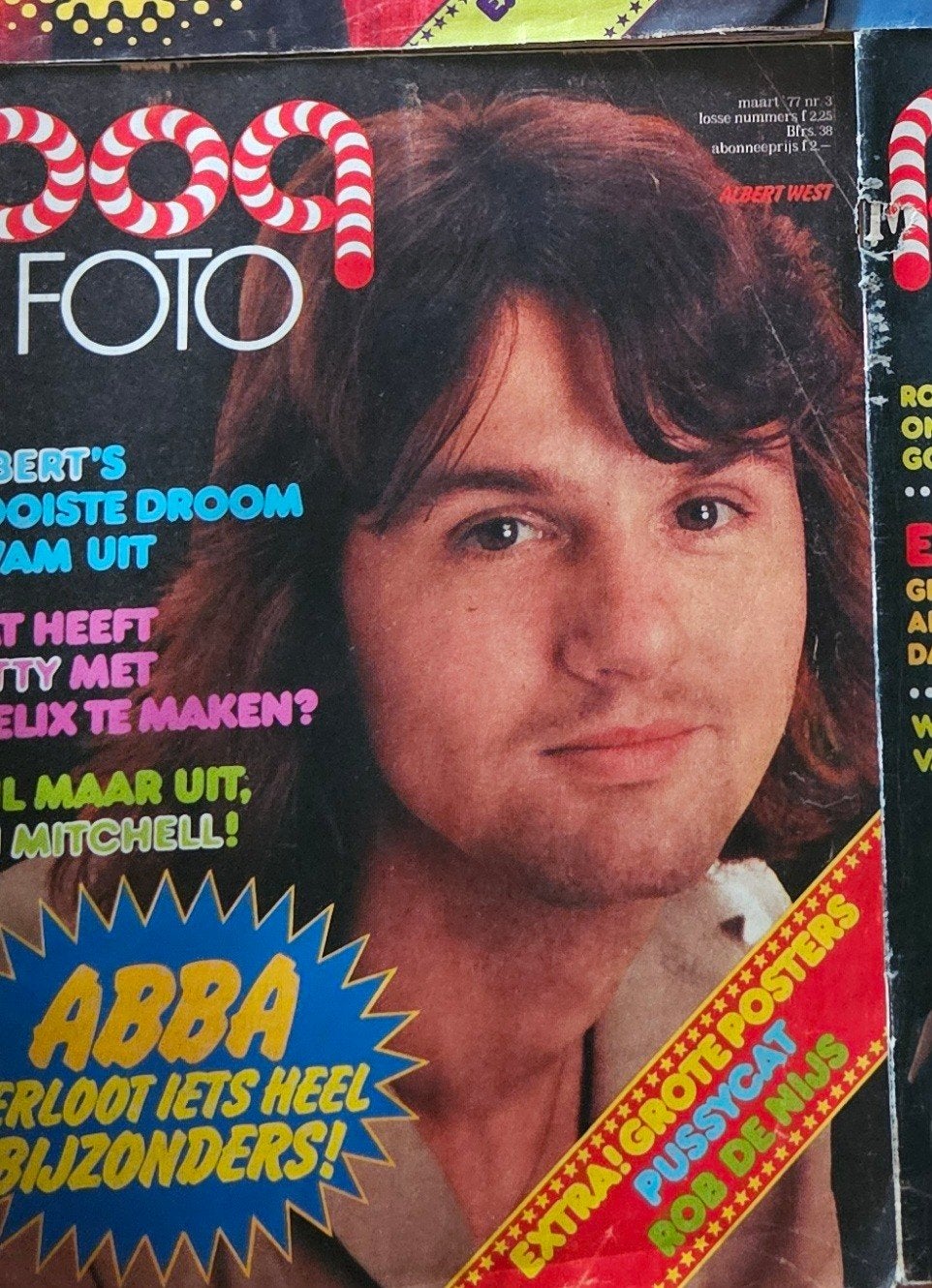 Popfoto  Maart 1977 met Abba, Ophalen of Verzenden, Gelezen, Muziek, Film of Tv