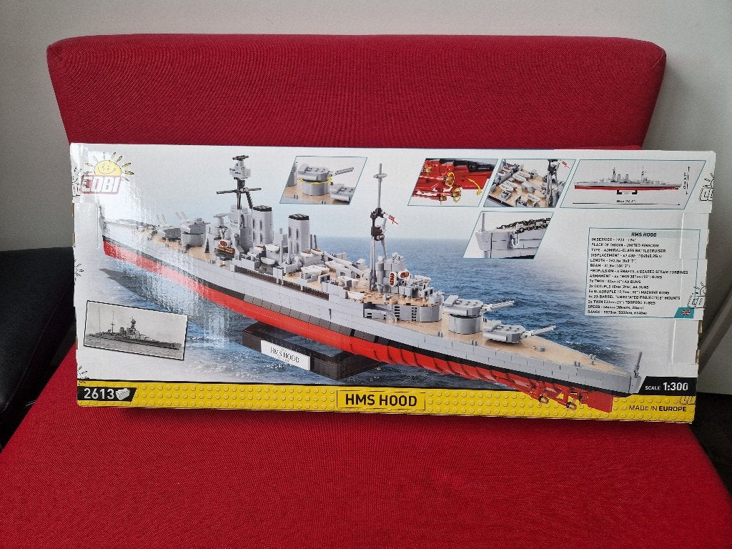 Bouwstenen  HMS  HOOD(niet van LEGO), Ophalen, Lego, Zo goed als nieuw, Complete set