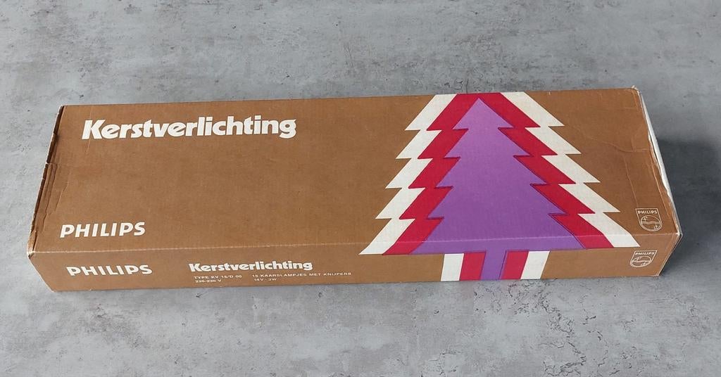 PHILIPS kerstverlichting 15 kaarslampjes  VINTAGE ️, Diversen, Kerst, Gebruikt, Ophalen of Verzenden