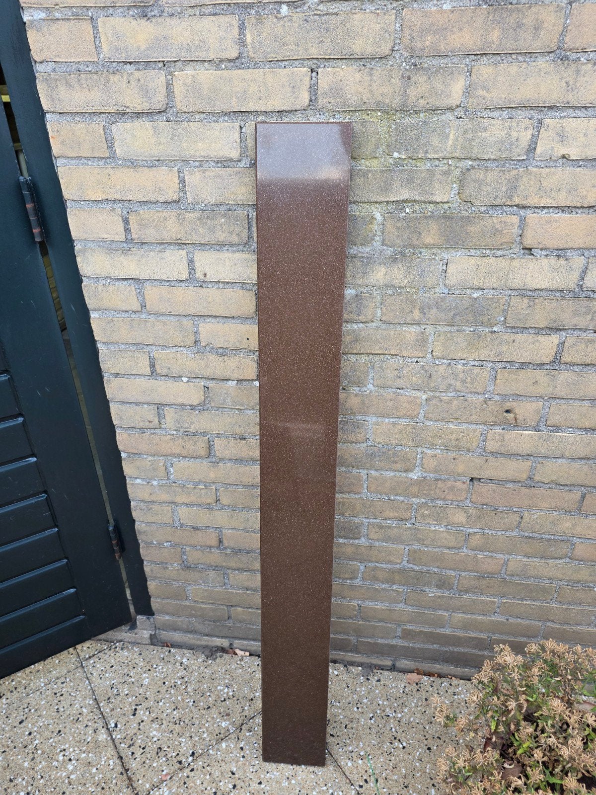 Bruinkleurige vensterbank (steencomposiet), Ophalen, 100 tot 150 cm, Hardsteen, Vensterbanken
