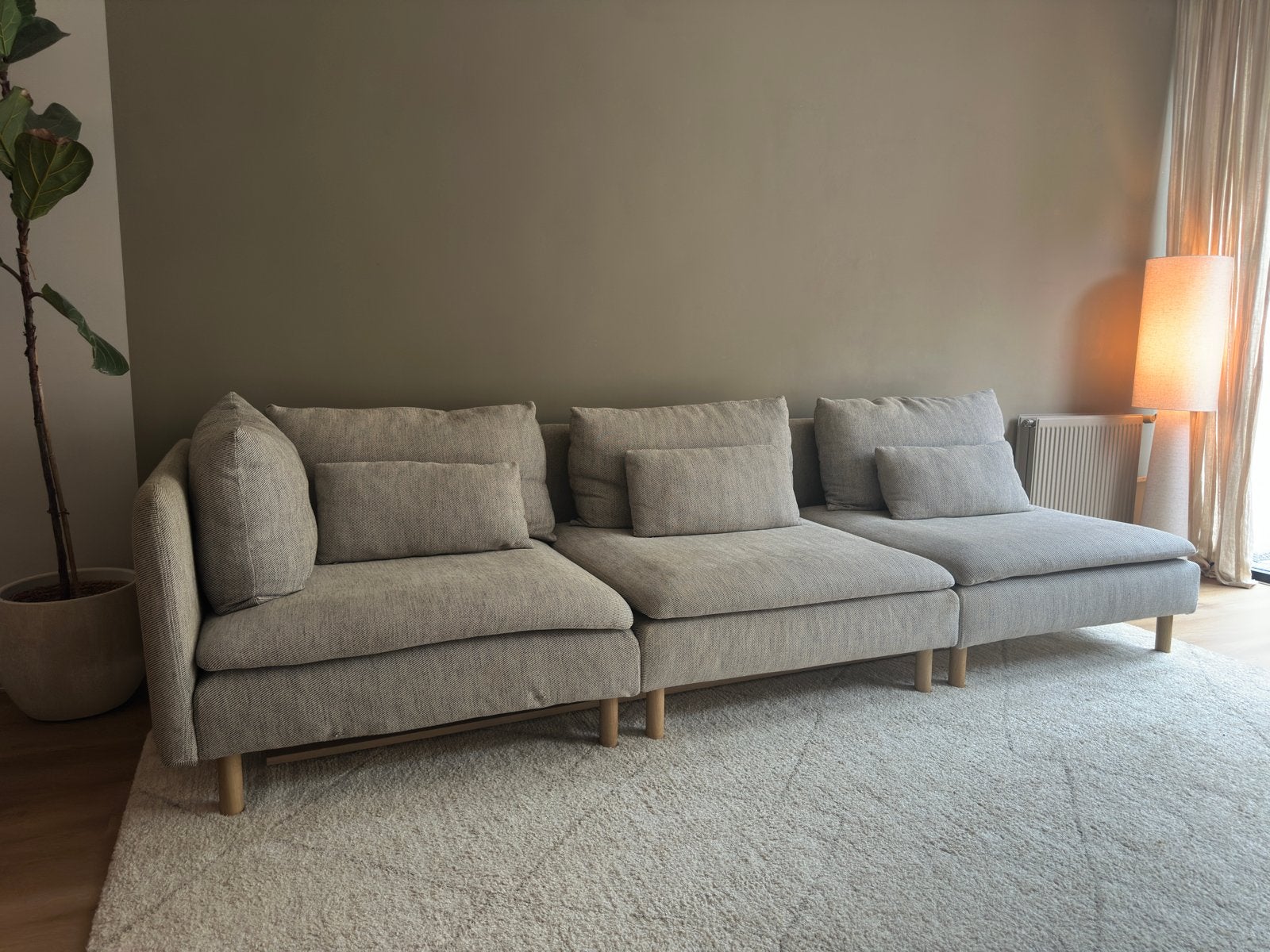 Ikea Soderhamn 3-zitsbank, Ophalen, 250 tot 300 cm, Driepersoons, 75 tot 100 cm