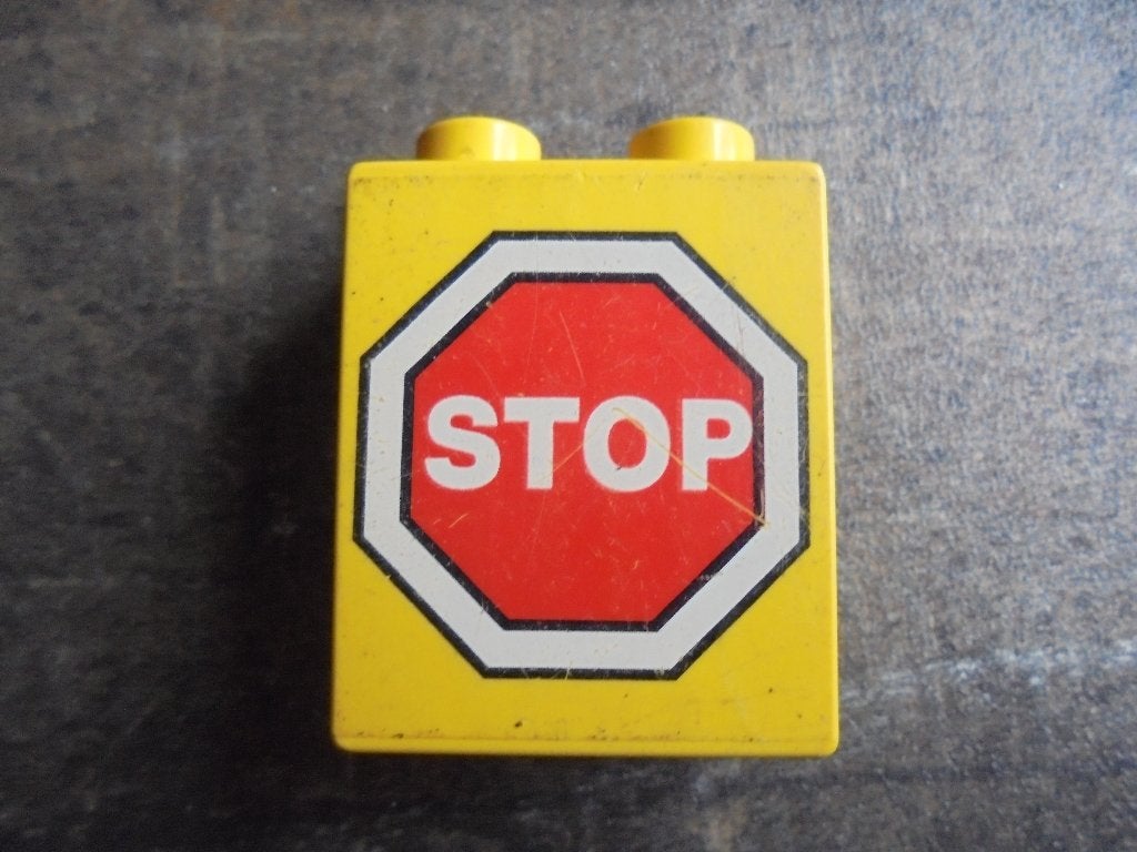 Lego Duplo Brick 1x2x2 (zie foto's), Ophalen of Verzenden, Gebruikt, Losse stenen, Duplo