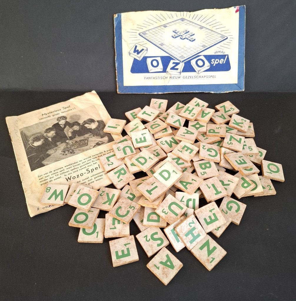 Wozo Spel – brocante woordspel uit 1955, Verzenden