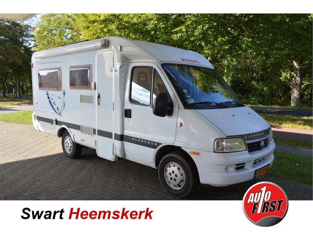 Fiat Globebus Dethlefs Halfintegraal | Toilet/Douche | scoot, Caravans en Kamperen, Campers, Tot en met 2, Douche, Luifel, Half-integraal