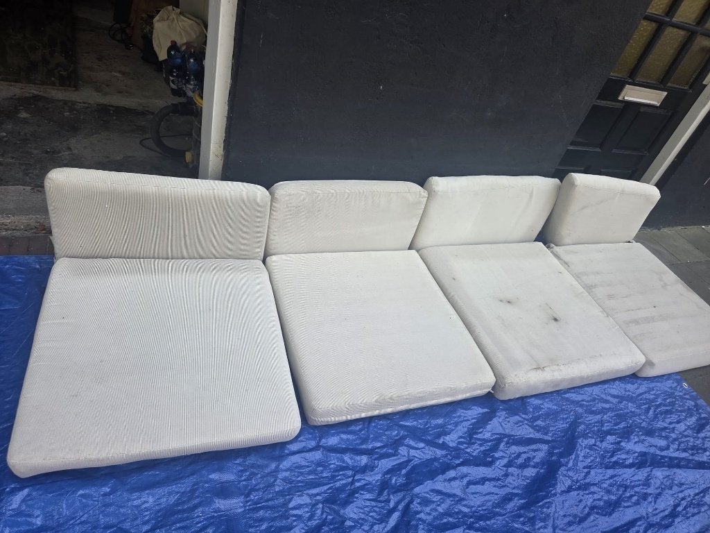 "Kussenset voor loungeset, Tuin en Terras, Ophalen, Gebruikt, Textileen, Loungeset