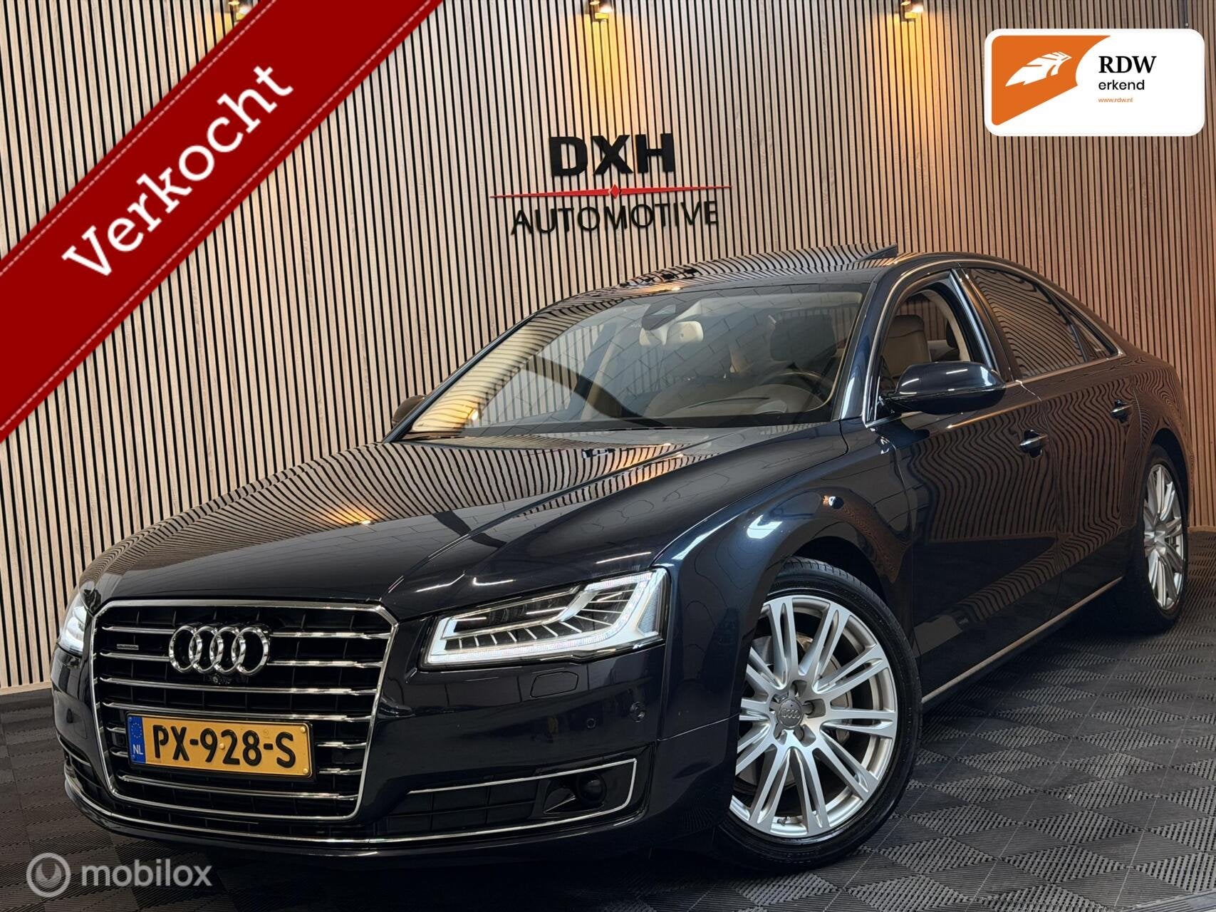 Audi A8 3.0 TDI Quattro PL+ Facelift B&O SOFTCL HUD ACC 360C, Auto's, Audi, Automaat, Gebruikt, 258 pk, Blauw