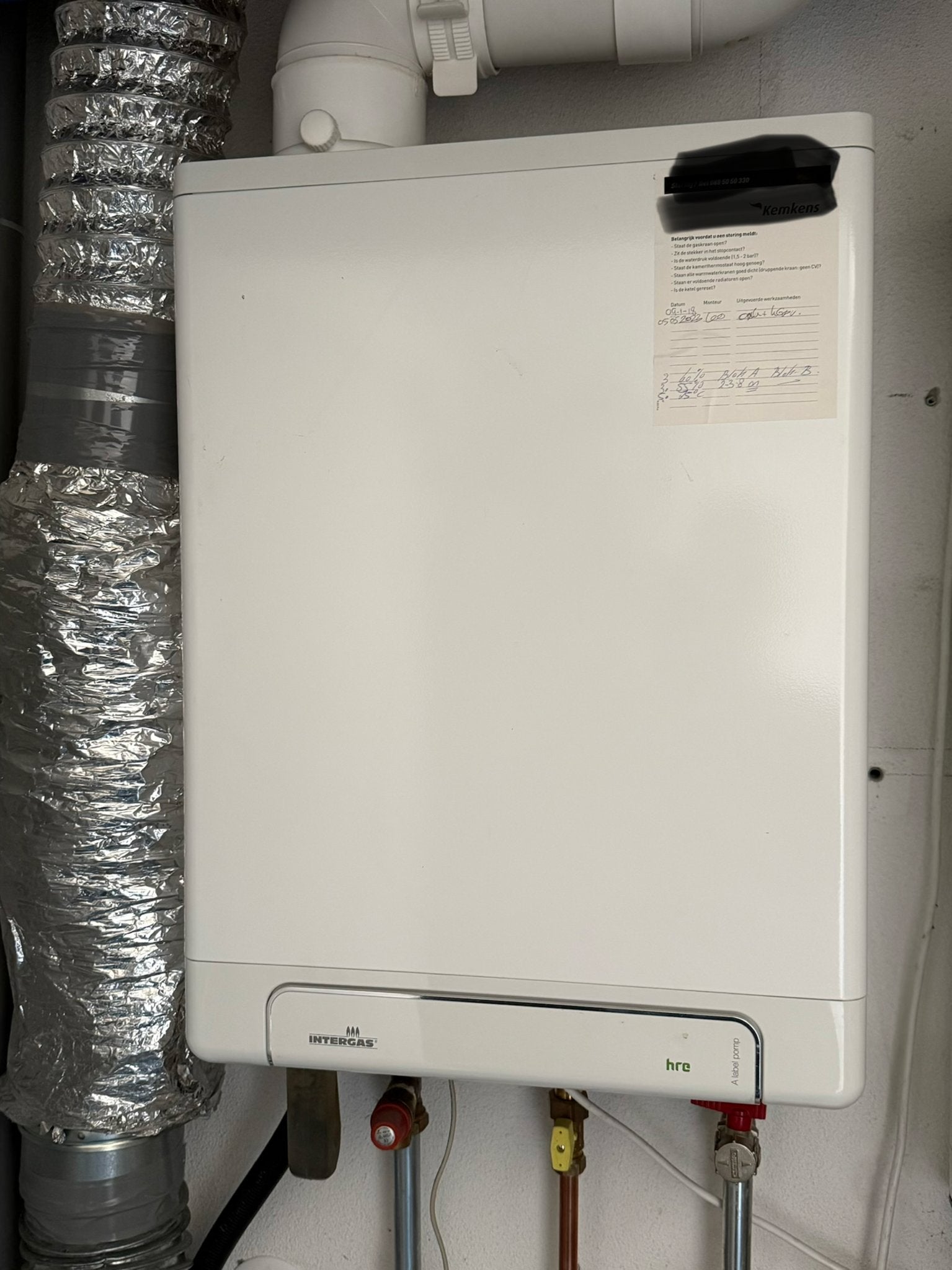 Intergas HRE 18 Solo CV-ketel uit 2018, Ophalen, 30 tot 80 cm, Hoog rendement (Hr), Cv-ketel of Combi-ketel