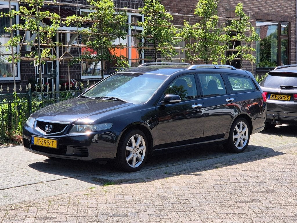 Honda Accord Tourer stationcar aut 2004, Auto's, Automaat, 1998 cc, 15 km/l, Zwart