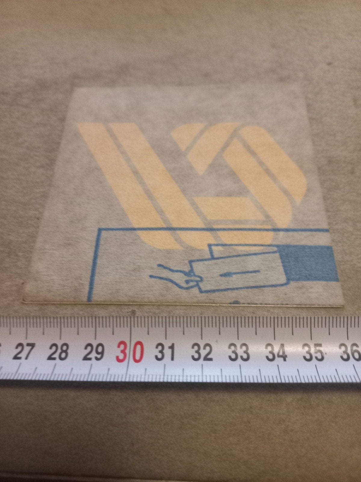 Vintage sticker/transfer met logo v&d vendex, Verzamelen, Ophalen of Verzenden, Zo goed als nieuw
