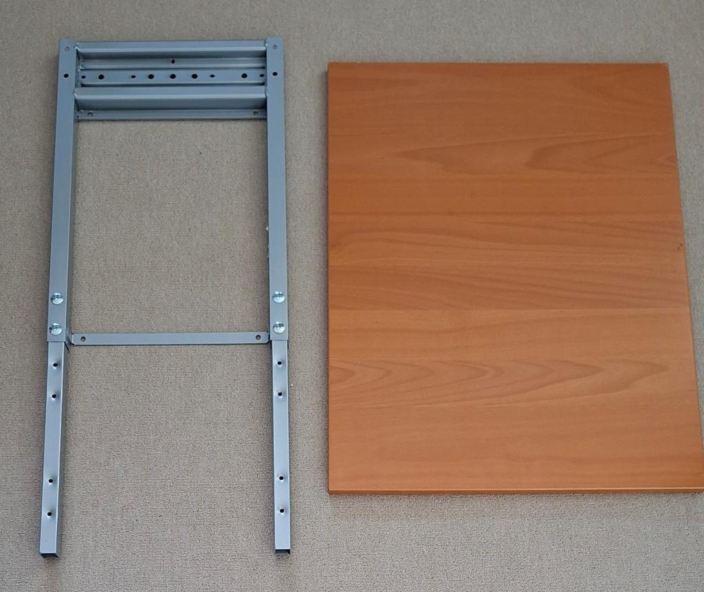 IKEA GALANT bureauframe uitbreiding + bureaublad (80x60 cm), Ophalen, Demontabel, Gebruikt, Hoekbureau