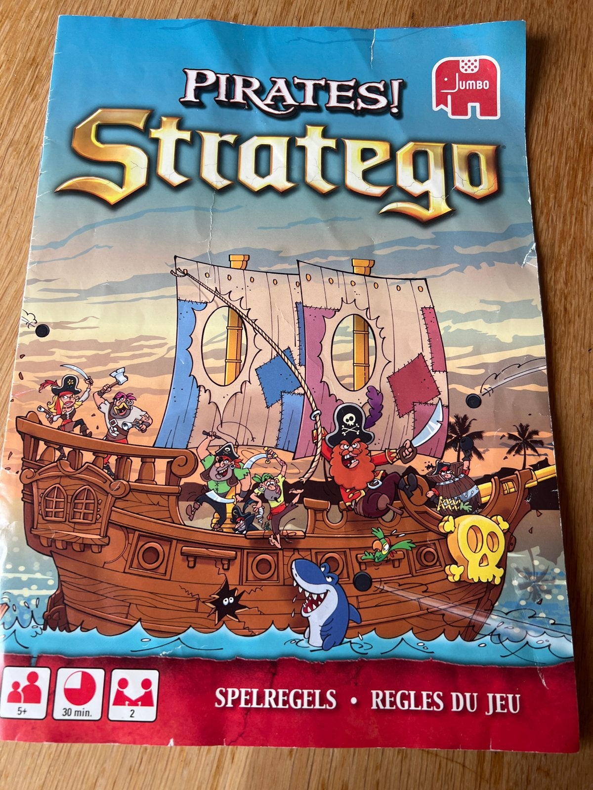 Stratego Pirates! Bordspel van Jumbo, Een of twee spelers, Ophalen of Verzenden, Gebruikt