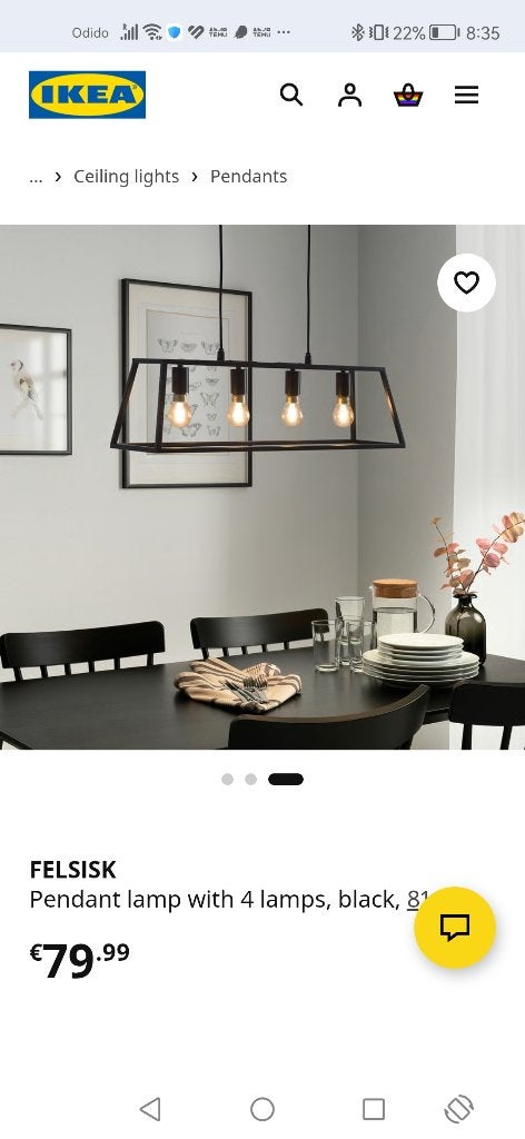 Lamp, Ophalen, Zo goed als nieuw, Metaal, Modern