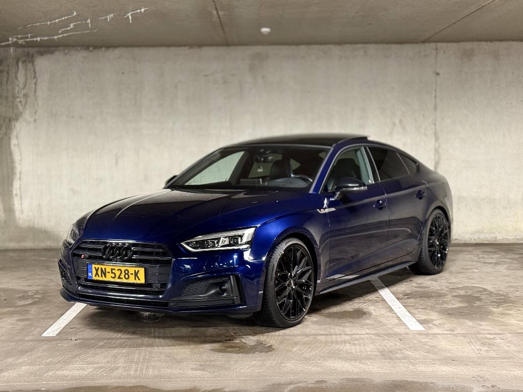 Audi S5 Sportback 3.0 TFSI  FULL OPTION | B&O | Pano | HUD, Auto's, 2995 cc, Blauw, Vierwielaandrijving, 93 €/maand