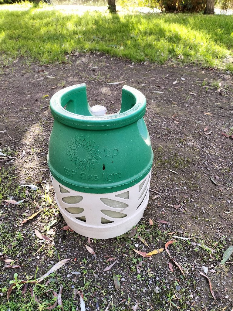 gasfles caravan, Ophalen, Zo goed als nieuw