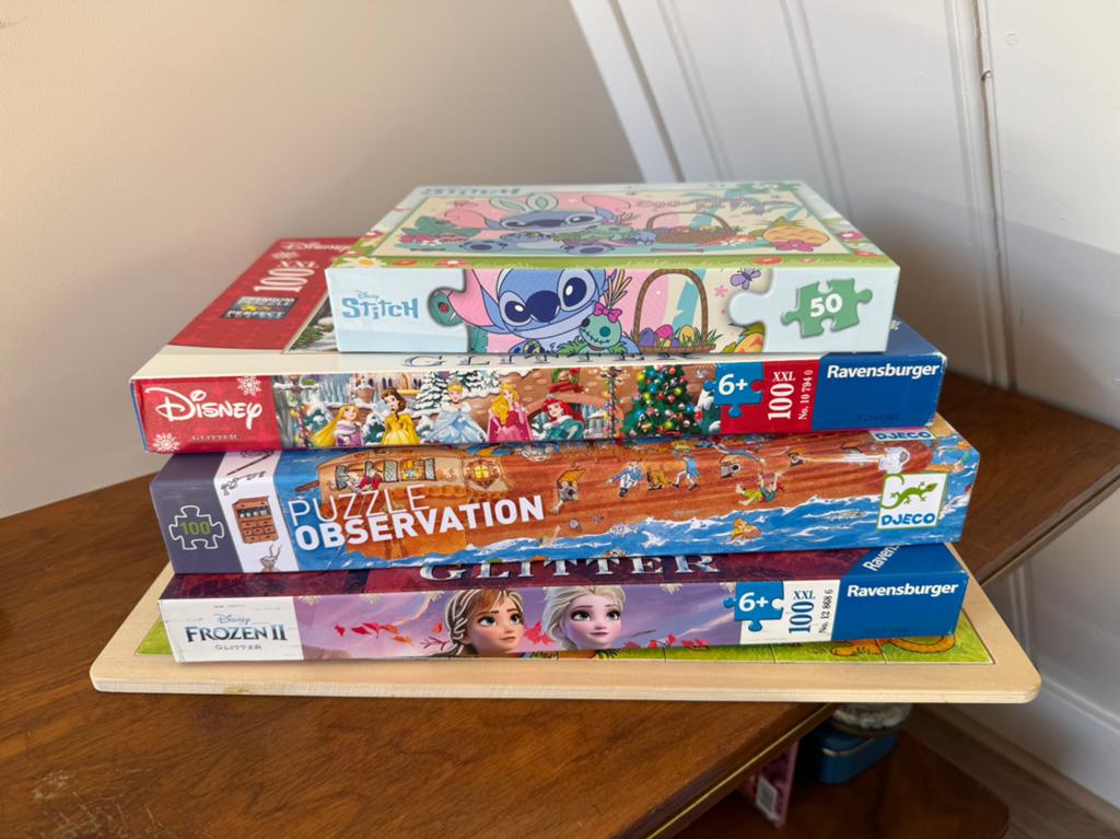 Mooie puzzels te koop! Frozen Stitch Goki Piraten Wildediere, Kinderen en Baby's, Speelgoed | Kinderpuzzels, Ophalen, Meer dan 50 stukjes