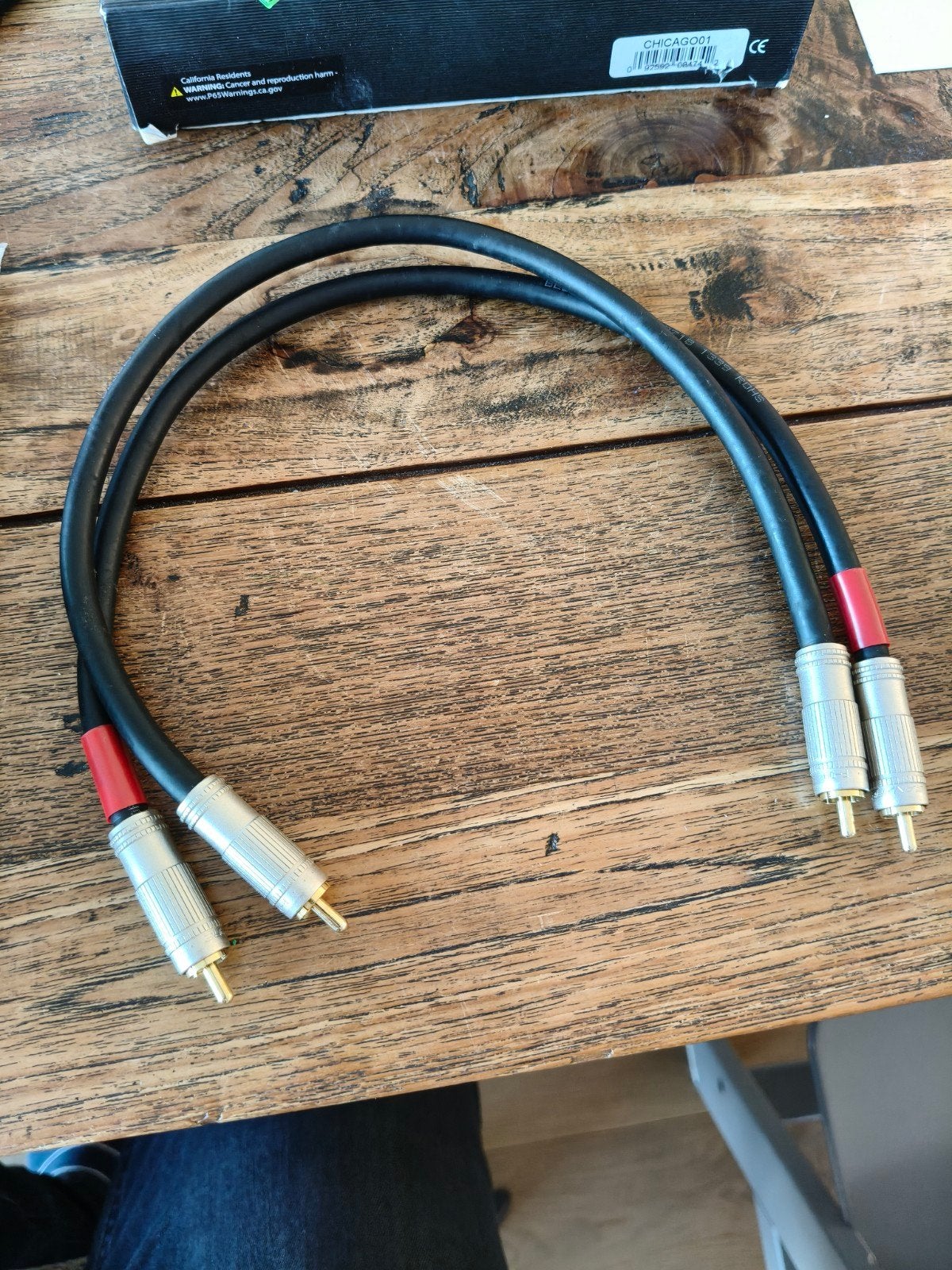 belden 8428 rca 30cm, Ophalen of Verzenden, Zo goed als nieuw, Minder dan 2 meter, Interlink-kabel
